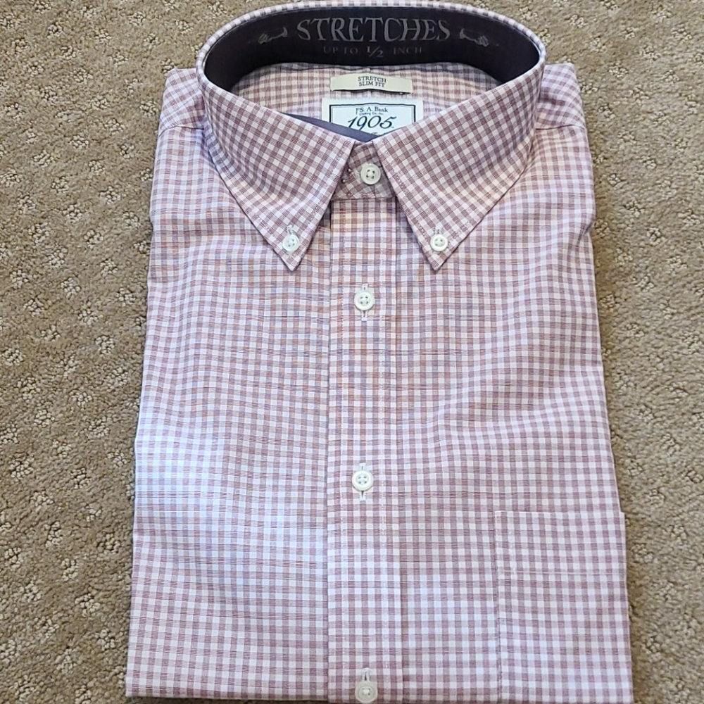 1905 Collection Repreve Burgundy Slim Shirt